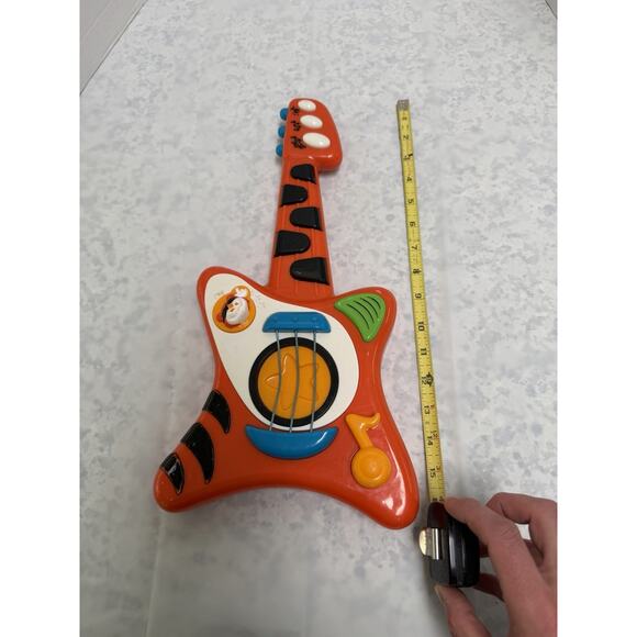 Baby Genius Tempo Children’s Orange Tiger Guitar Musical Toy - Tested And Works - Picture 9 of 10